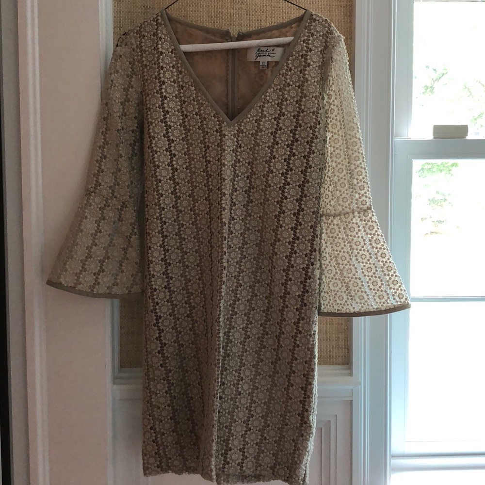 Badgley Mischa Long Sleeve Shift Dress